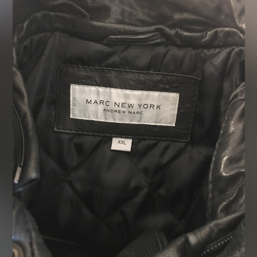 Men’s Leather Jacket Black Sz.XXL - Picture 4 of 12